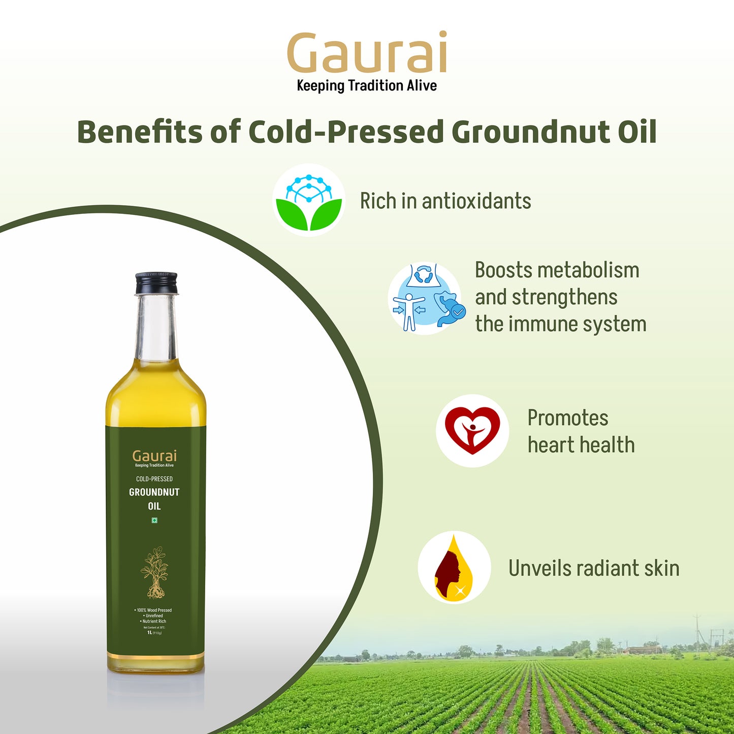 Cold-Pressed Groundnut Oil